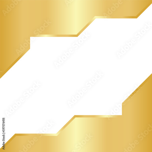 Golden Hexagon Template Design