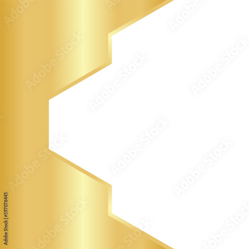 Golden Hexagon Template Design