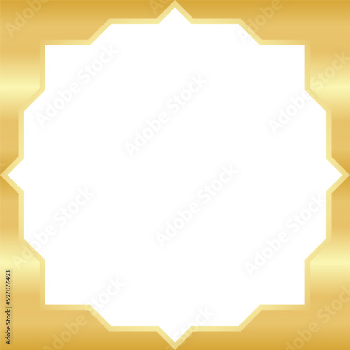 Golden Hexagon Template Design