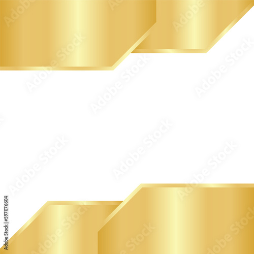 Golden Hexagon Template Design