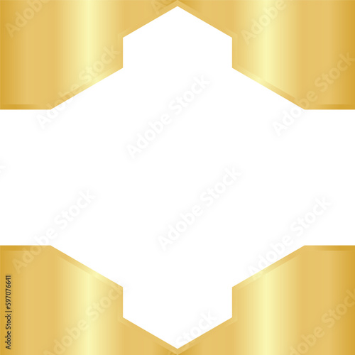 Golden Hexagon Template Design