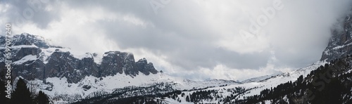 snow covered mountains, Dolomiti