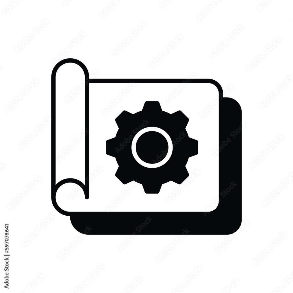 Project Report icon vector stock. Project Report icon vector stock.