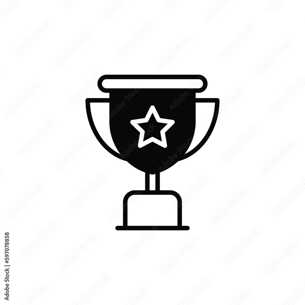 Trophy icon vector stock. Trophy icon vector stock.