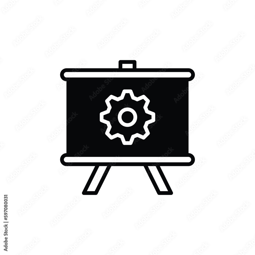 Presentation icon vector stock.