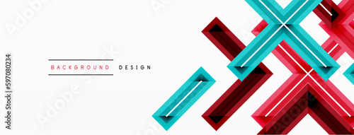 Cross line background minimal geometric template. Design for wallpaper, banner, background, landing page, wall art, invitation, prints, posters