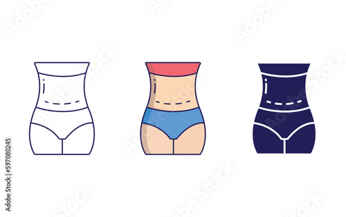 C-section delivery vector icon