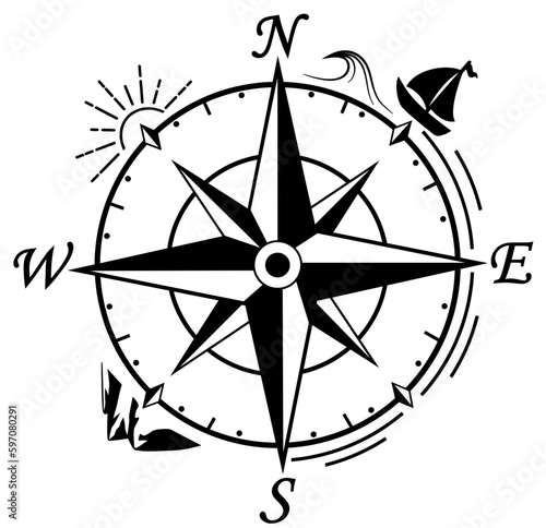 Compass svg, Travel logo design, Adventure