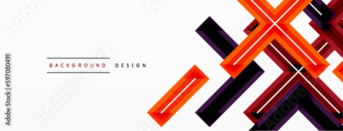 Cross line background minimal geometric template. Design for wallpaper, banner, background, landing page, wall art, invitation, prints, posters