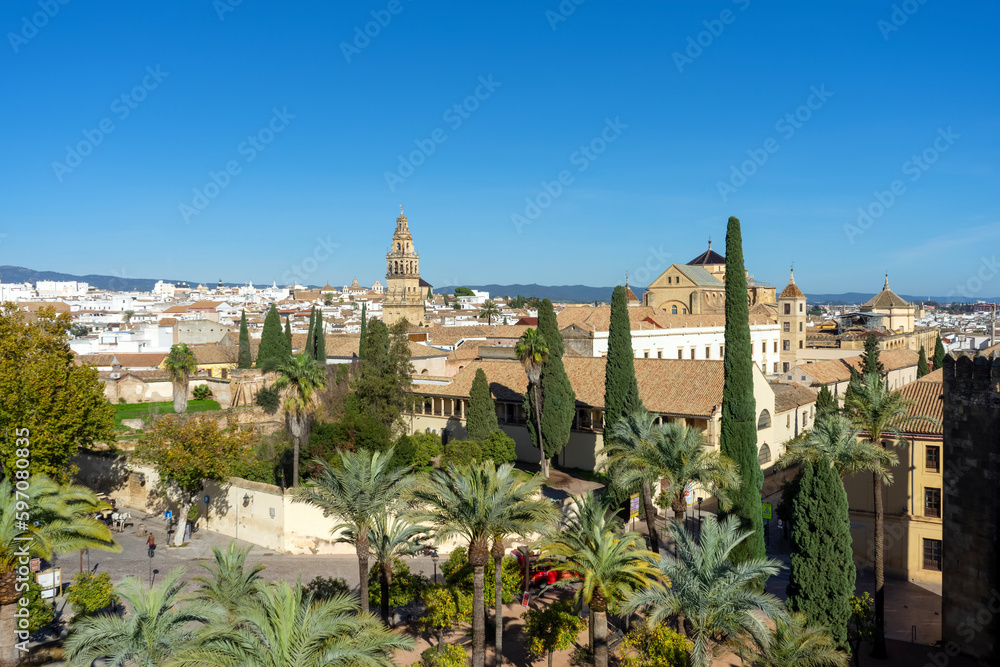 The Alcázar in Cordova, Spain on December 11, 2022