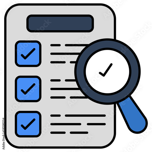 Perfect design icon of search list