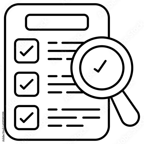 Perfect design icon of search list