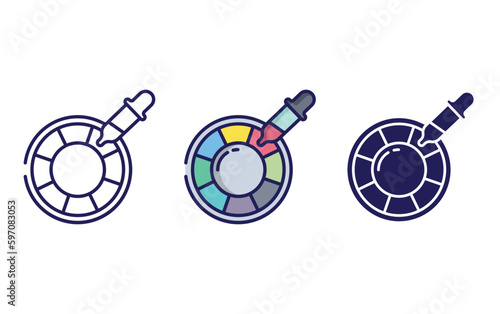 Color picker vector icon