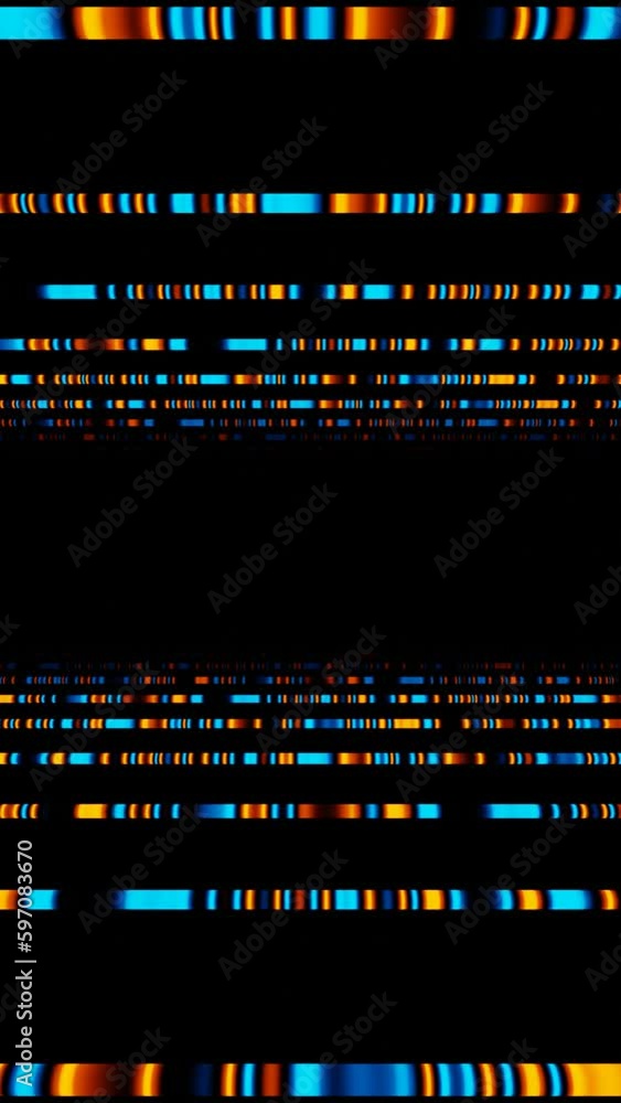 Vertical video orange and blue neon lines tunnel loop background Vertical video orange and blue neon lines tunnel loop background