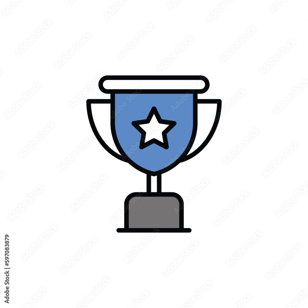 Trophy icon vector stock. Trophy icon vector stock.