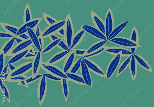 Canvas-taulu kuma bamboo glass