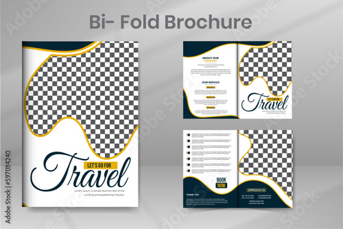 Travel Sale Bi-fold Design Template