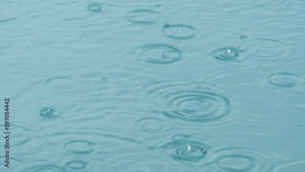 Abstract background, rain drops on the water Abstract background, rain drops on the water