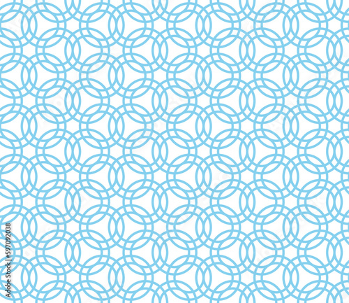 Stylish Geometric Seamless Rounded Pattern 