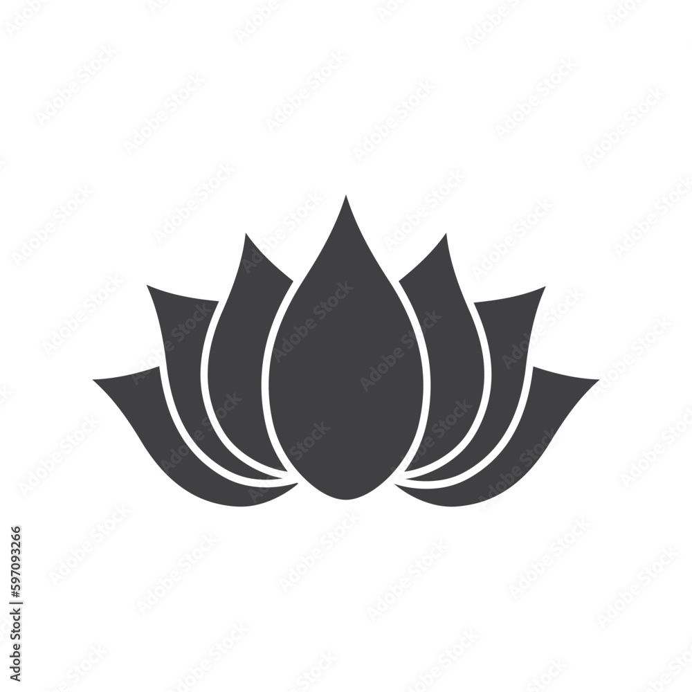 Lotus icon vector collection, illustration logo template in trendy style. Lotus icon vector collection, illustration logo template in trendy style.