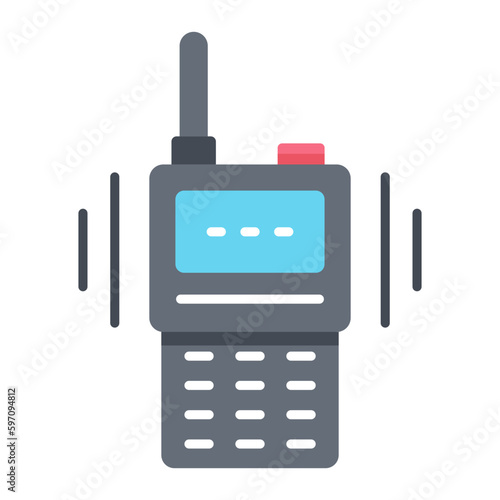 Quadro su tela Walkie Talkie Flat Icon