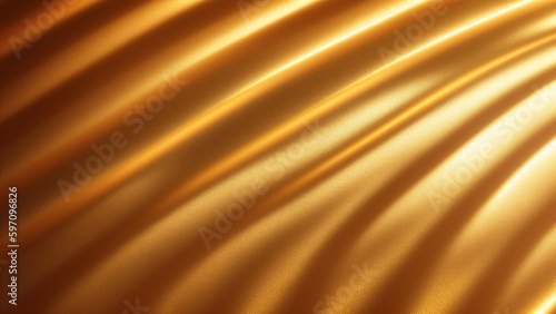 A Wonderful Golden Background With A Smooth, Wavy Design AI Generative