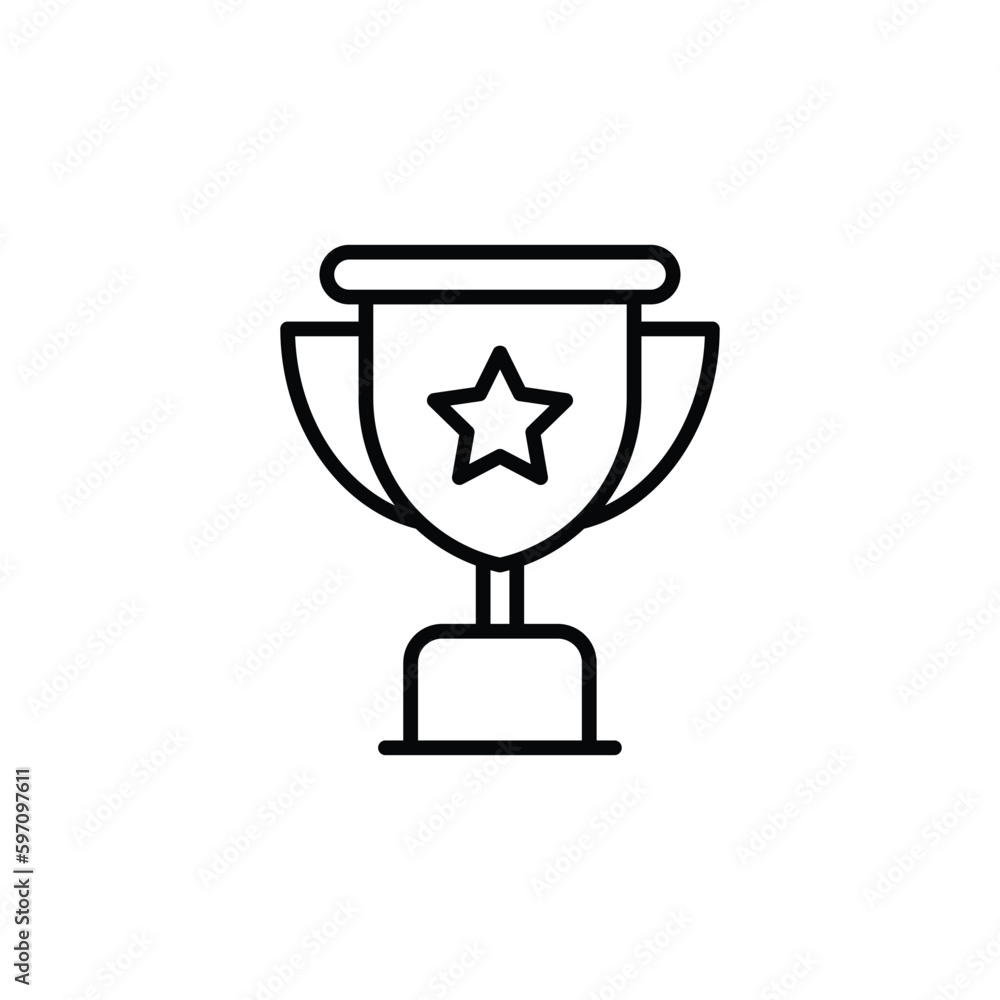 Trophy icon vector stock. Trophy icon vector stock.