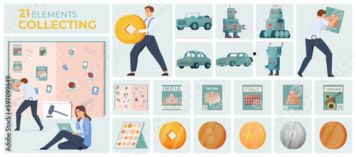 Collectibles Hobby Flat Composition Set