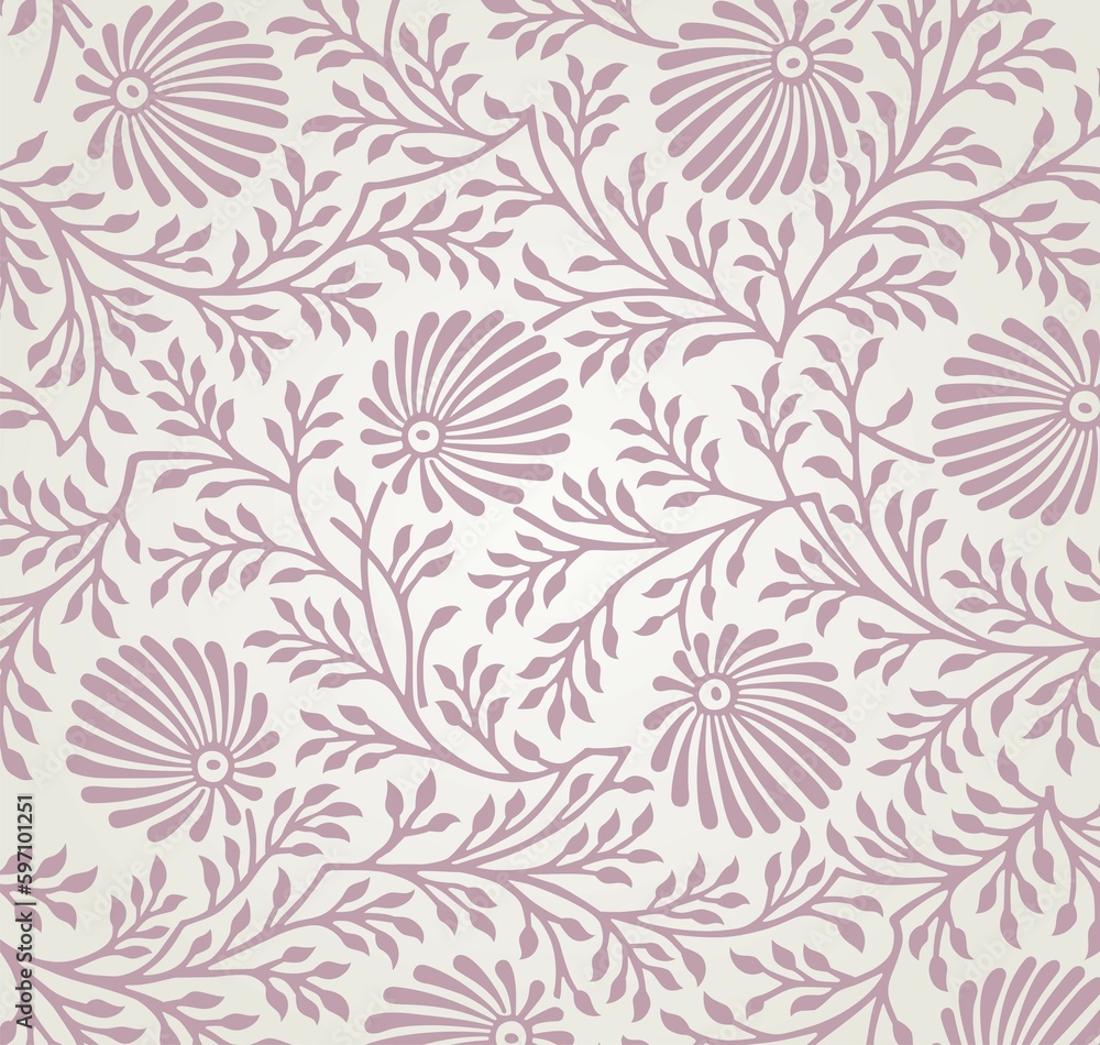 Fototapeta premium traditional wedding card design, paisley floral pattern , royal India 
