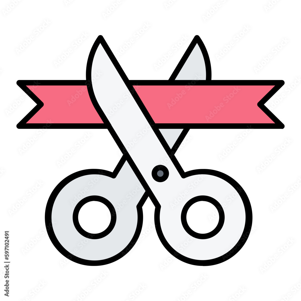 Inauguration Line Color Icon Inauguration Line Color Icon