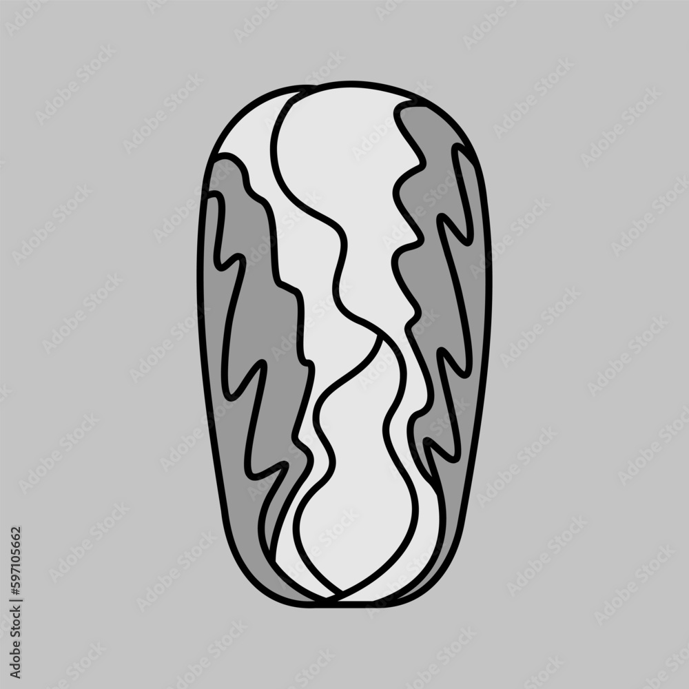 Chinese cabbage isolated vector icon