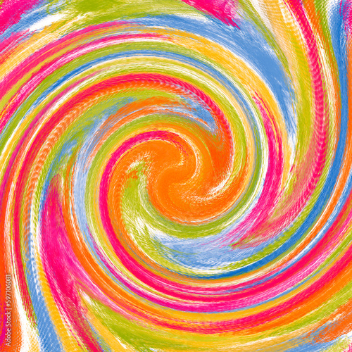 Colorful twirl background. Watercolor trendy colors paint background.