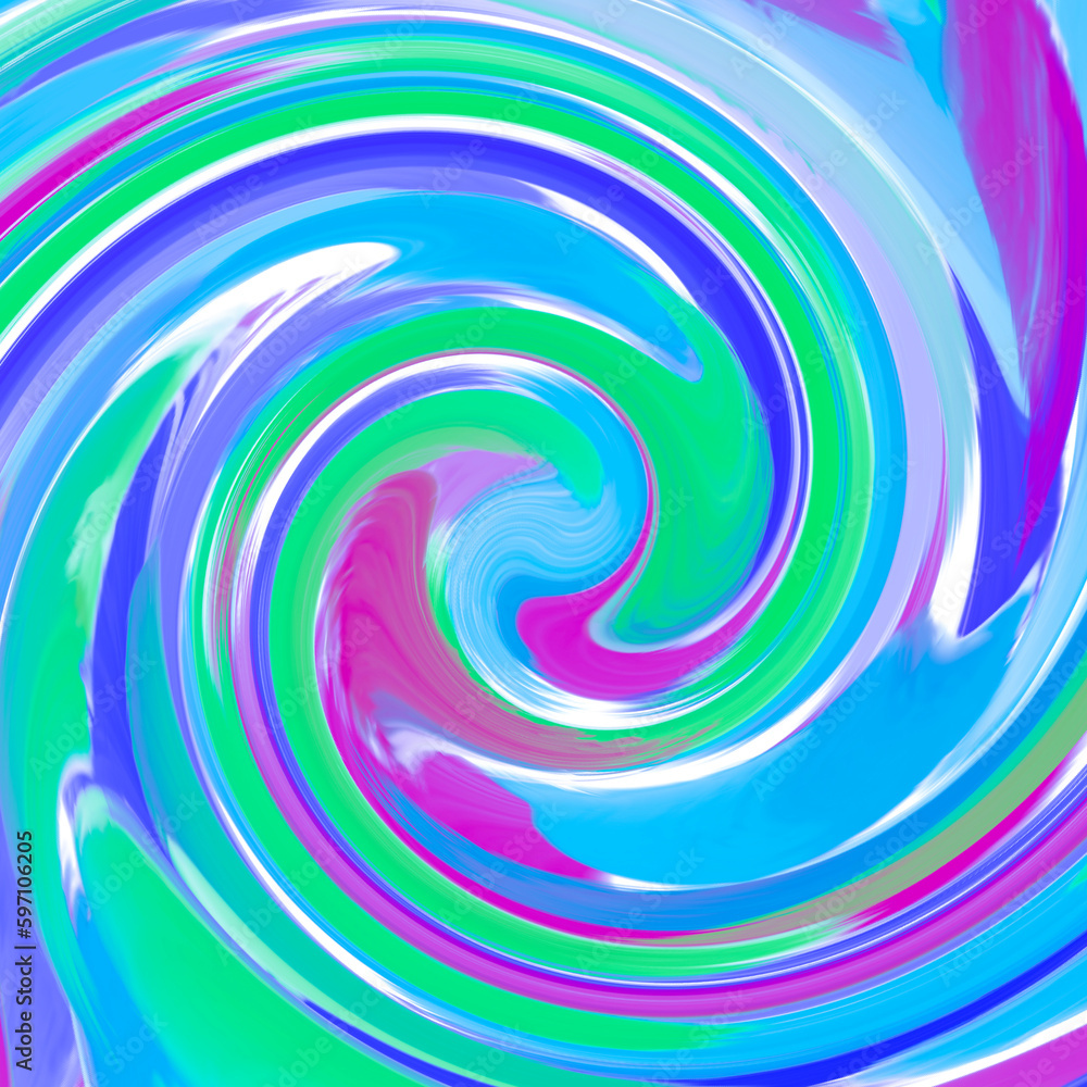 Colorful twirl background. Watercolor trendy colors paint background.