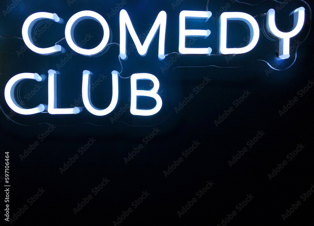 Comedy club sign 