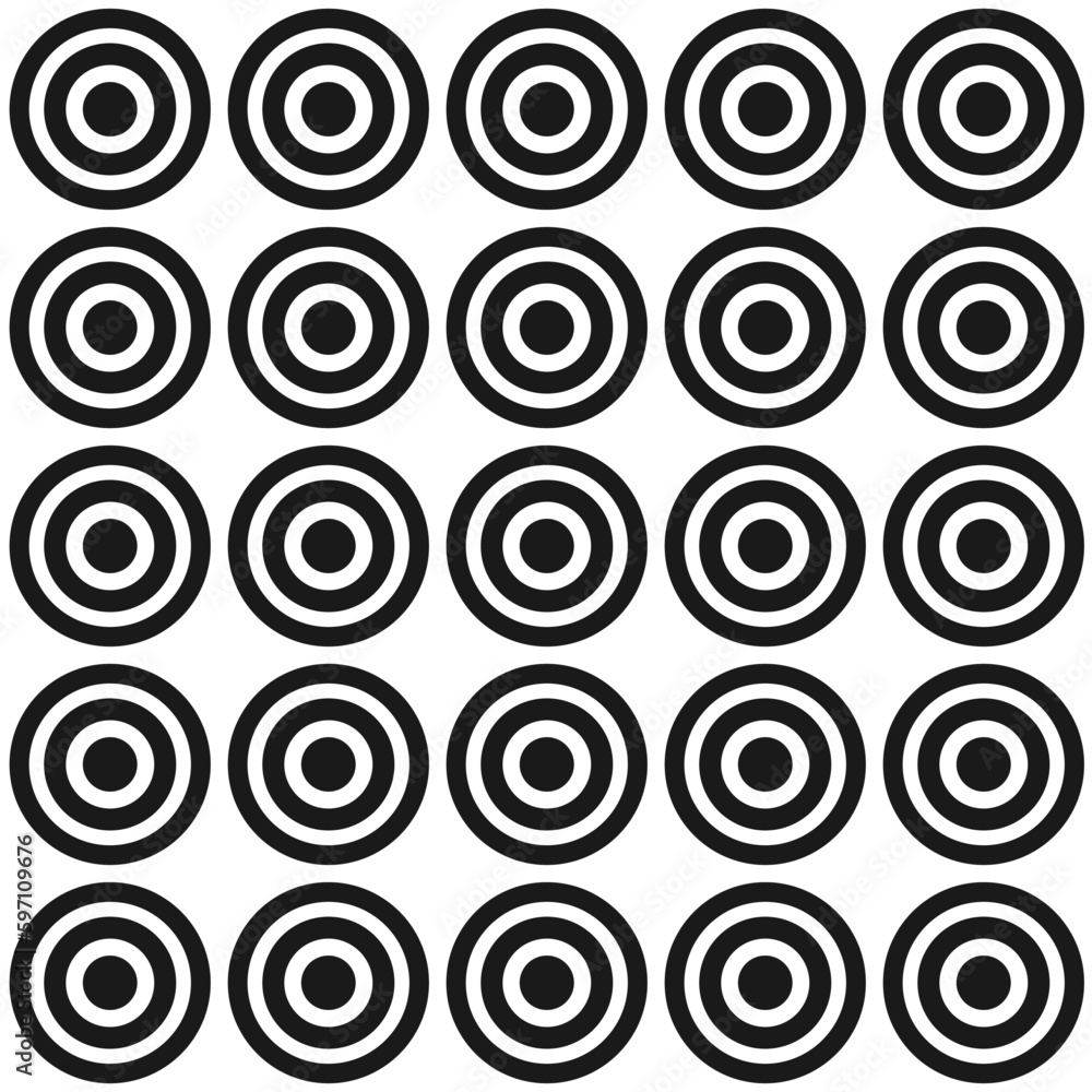 Seamless vector geometric stock pattern of circles of different diameters. Modern random colors. Seamless vector geometric stock pattern of circles of different diameters. Modern random colors.