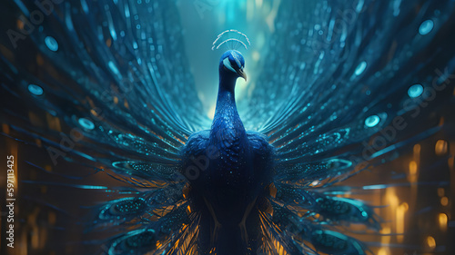peacock feather background, peacock feather in the light