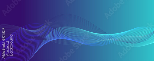 Smooth Abstract Wave Blue Background