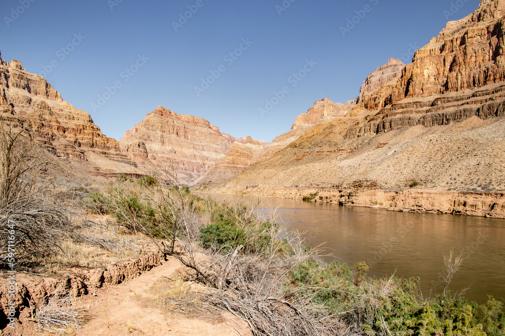 Colorado river in the Grand Canyon