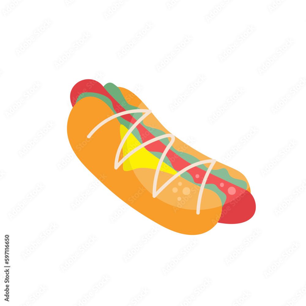 hot dog illustration hot dog illustration