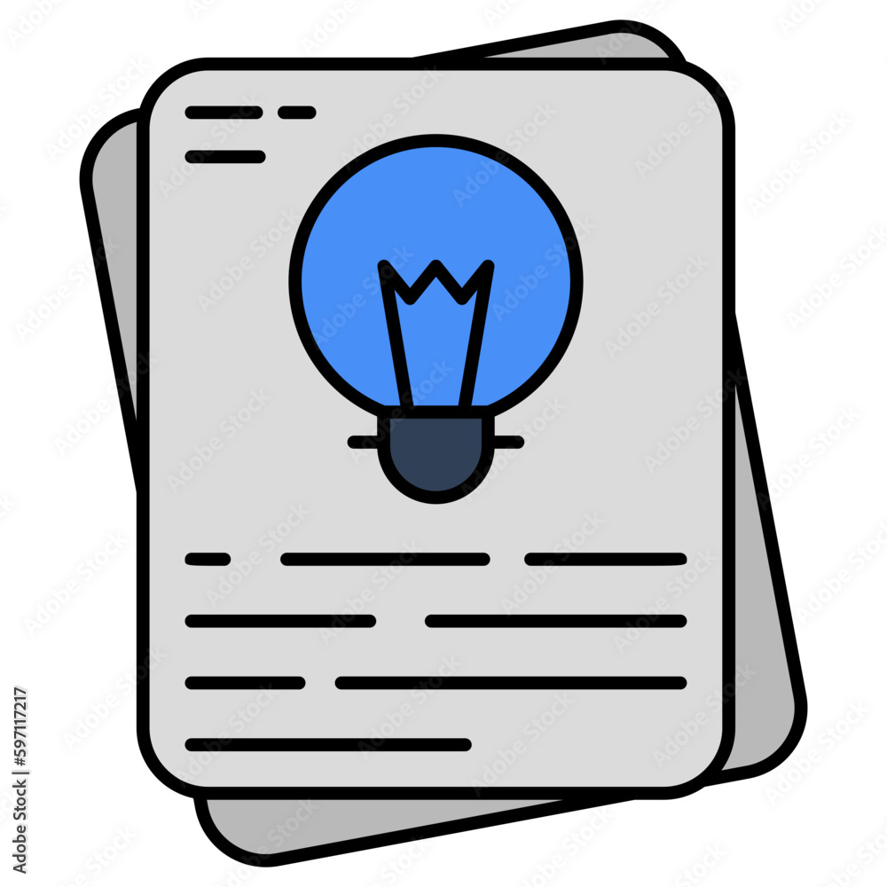 A perfect design icon of creative file A perfect design icon of creative file