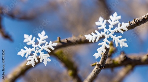 Huge Snowflakes (Generative AI)