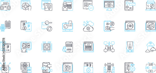 Self-improvement linear icons set. Growth, Change, Motivation, Discipline, Mindset, Progress, Resilience line vector and concept signs. Confidence,Inspiration,Development outline illustrations