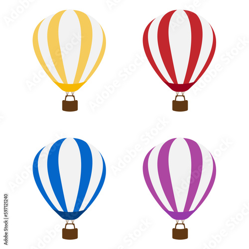 Set of Hot air balloon