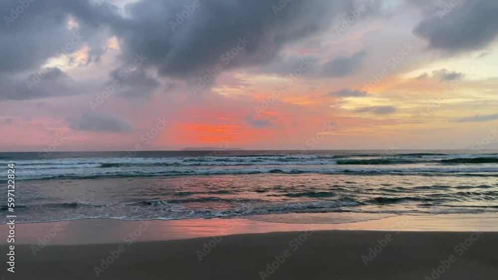 Colorful summer sunrise at the beach Colorful summer sunrise at the beach