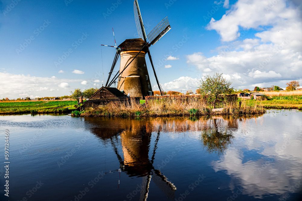 windmill in Kinderdijk 
