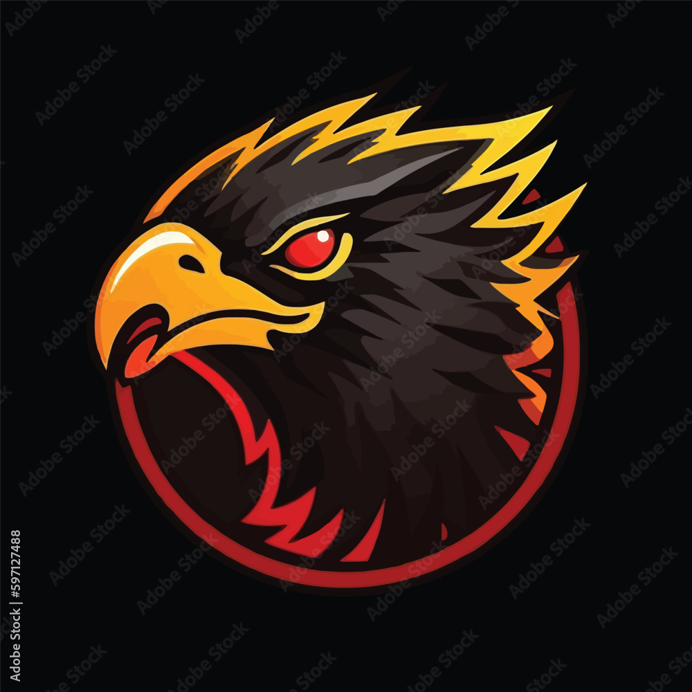 Fototapeta premium Designing an Esports Logo with Majestic Eagle