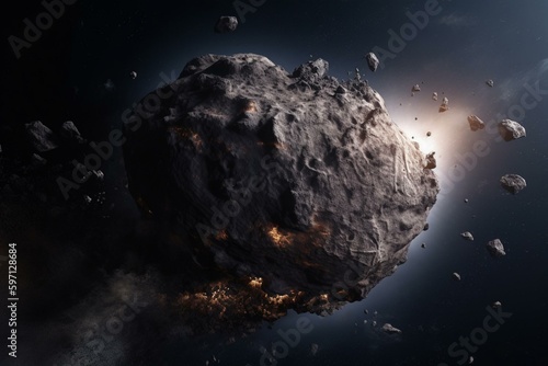 An asteroid in 2012 destroys Earth. Generative AI