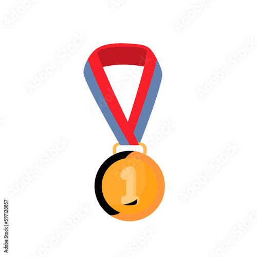Sports Equipment Illustration Set_Medal