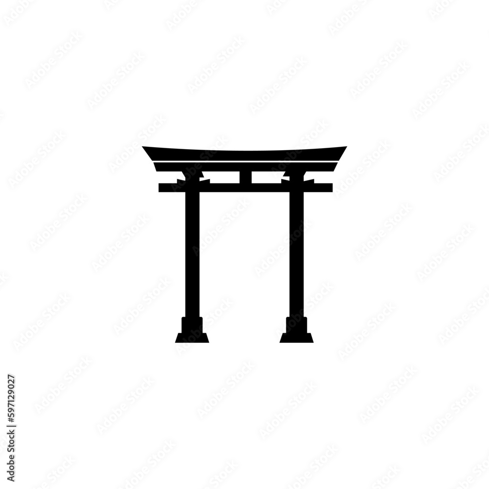 Japanese torii gate icon vector logo illustration design. Suitable for your design need, logo, illustration, animation, etc. Japanese torii gate icon vector logo illustration design. Suitable for your design need, logo, illustration, animation, etc.