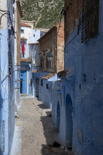 Fotografie della citt   di Chefchaouen la citt   blu in Marocco